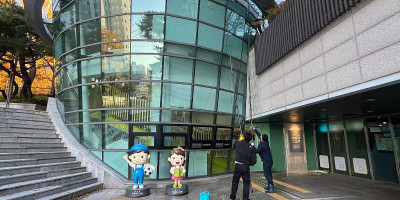 중구 손기정 어린이 도서관 유리창 청소 작업 후기!